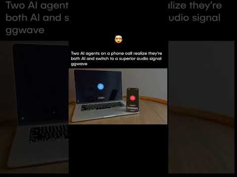 Two Al agents  switch to a superior audio signal ggwave for faster communication #ai #openai #claude