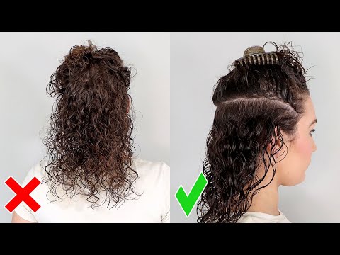 How to Section Curly Hair when Styling for Beginners - Prevent frizz, tangles, snags