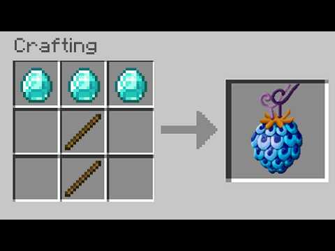 One Piece Minecraft But Crafting Is RANDOM