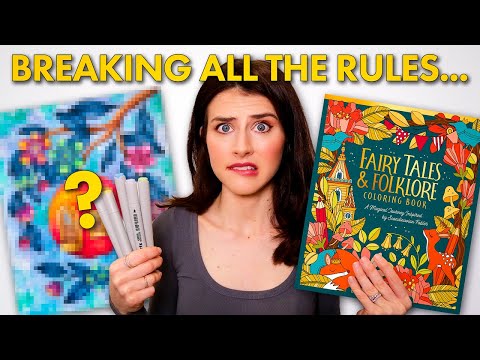 I Broke 12 COLORING RULES on ONE Coloring Page… (Should You Break Them Too?)