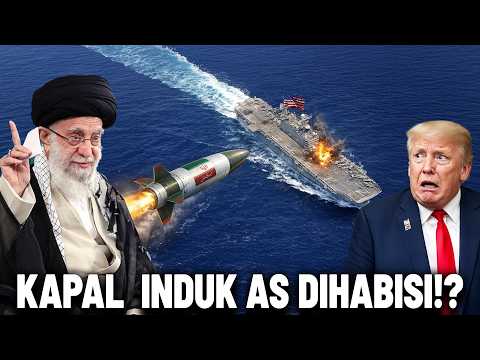 RUDAL KIAMAT IRAN BERHASIL HANCRUKAN KAPAL INDUK AS!? Trump Mulai Ketakutan Melihat Alutsista Iran