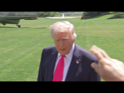President Trump answers press questions before Las Vegas trip