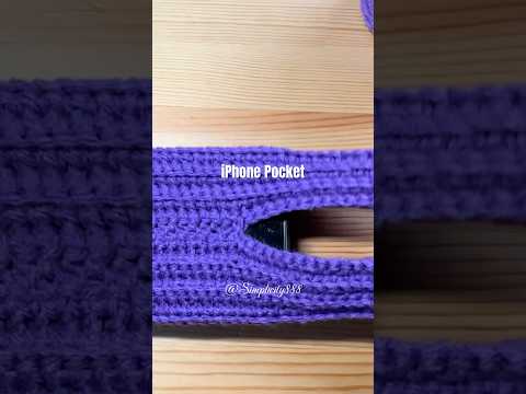 🍎🧶iPhone Pocket Crochet Version #simplicity888 #handmade #crochettutorial #crochetpatterns #diy