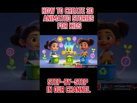 How to Make a 30 Minute 3D Animated Stories for Kids #shorts_video #ai_video