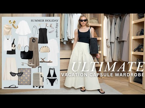 VACATION CAPSULE WARDROBE 2025 (THAT ACTUALLY FITS IN A 10KG CASE!)