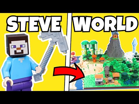 I Built the BIGGEST LEGO Minecraft WORLD
