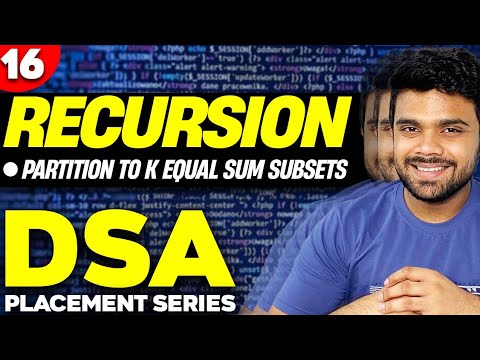 Ep16 - Partition to K equal sum subsets | DSA | Codes available in description