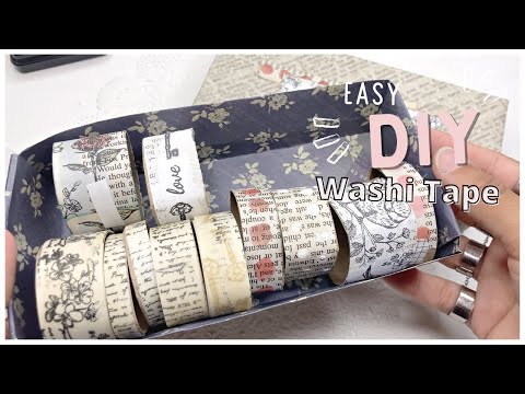 Easy DIY Washi Tapes You Can Make at Home (TUTORIAL) #diywashitape #washitape