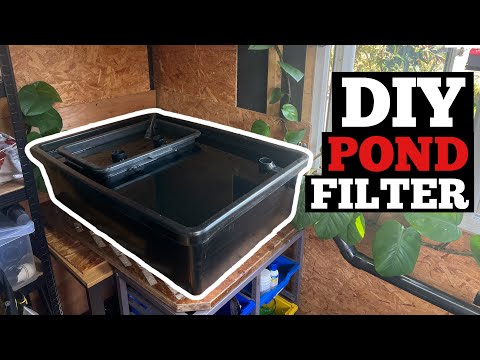 DIY Plastic Tub Pond Filter (step-by-step)