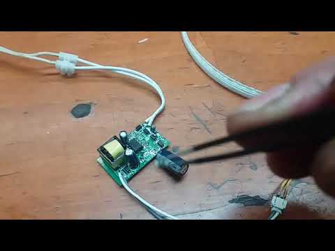 Reducing the current of the LED driver of the LED lamp.