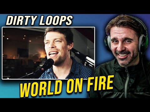 MUSIC DIRECTOR REACTS | Dirty Loops - World on fire