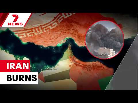Iran capital Tehran bombarded as missiles rain down on both sides in Middle East | 7NEWS