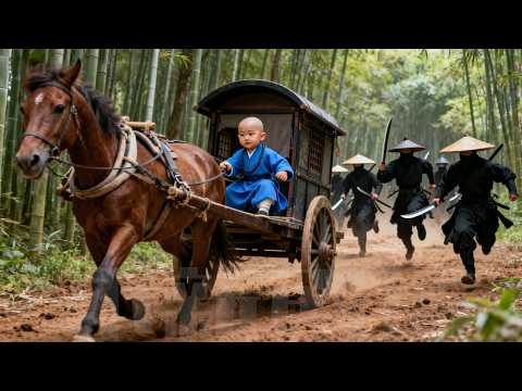 Black-clad thugs chase a carriage, unaware the driver is a hidden kung fu master!