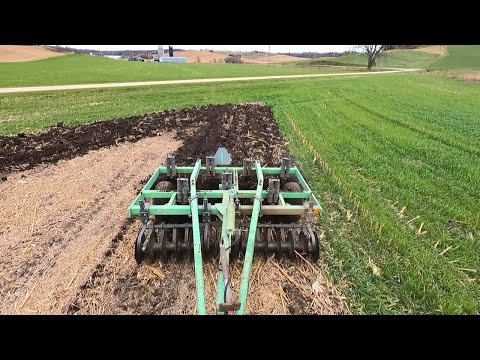 Chisel Plowing Corn Fields On A Small Dairy Farm!