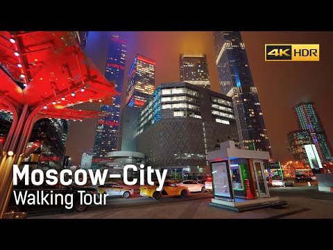 Moscow-City 2025. Walking tour of the Business District 4K HDR
