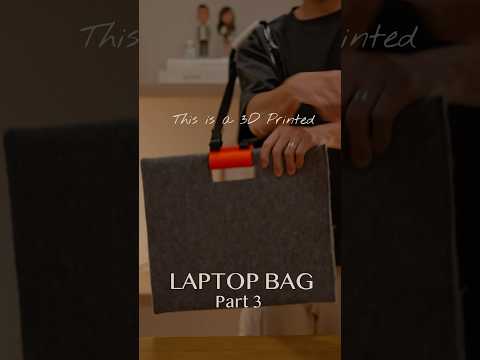 Reflecting on 3D printing a laptop bag. Not perfect but learned so much #3dprinting