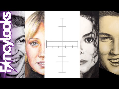 Easy outline for drawing portraits