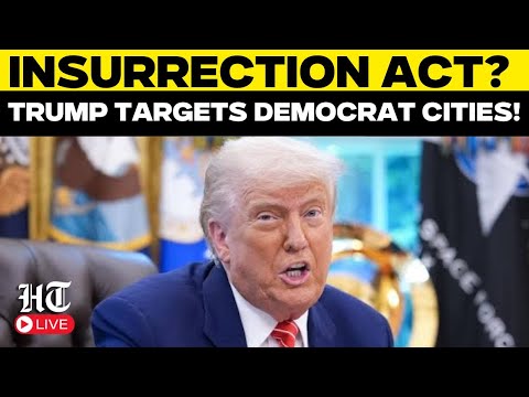 LIVE | Trump Threatens Insurrection Act in Clash Democratic-Led Cities | US Shutdown | Republicans
