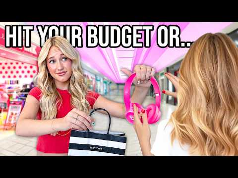 IF YOU go OVER BUDGET you have to GIVE AWAY YOUR HAUL! 🛍️ 🤑
