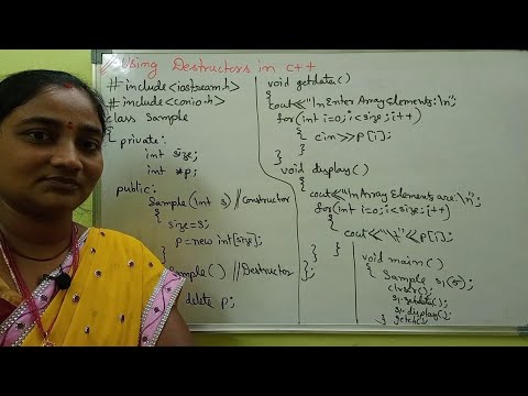 C++ || Destructors in C++ || Characteristics of Destructors || C++ in Telugu || Telugu Scit Tutorial