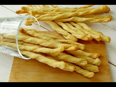 ГРИССИНИ - Хлебные палочки на пшеничной закваске или ее остатках  / Рецепт Grissini без дрожжей