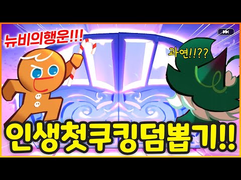 신규 유저가 쿠킹덤 뽑기하면 잘뜰까요!!?? 과연 뉴비의 행운은!!? (쿠키런 킹덤)