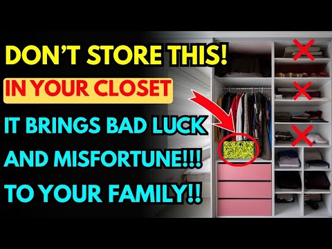 THROW THIS AWAY IMMEDIATELY!! This Item Brings Bad Luck 😱 If You Keep It in Your Home Closet!