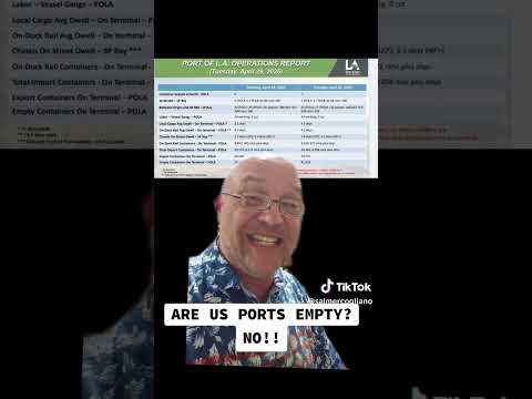 Are #US Ports Empty? NO | Are ships sailing from #China? YES | Are Imports Going to Drop? YES