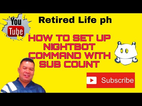 NIGHTBOT COMAND CHANNEL LINKS AND SUB COUNT SET-UP  LIVE STREAM 