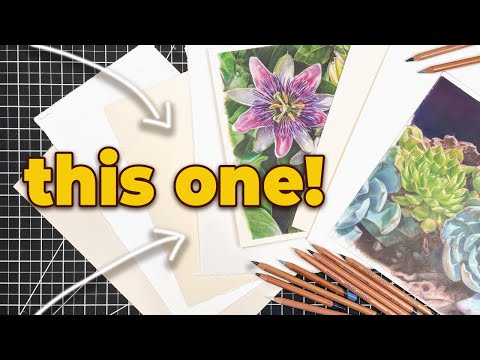 Which is MY FAVORITE?! Best Cotton Papers for Colored Pencil