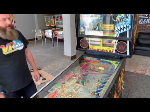 Unboxing a Like New Original 1988 Cyclone Pinball Machine