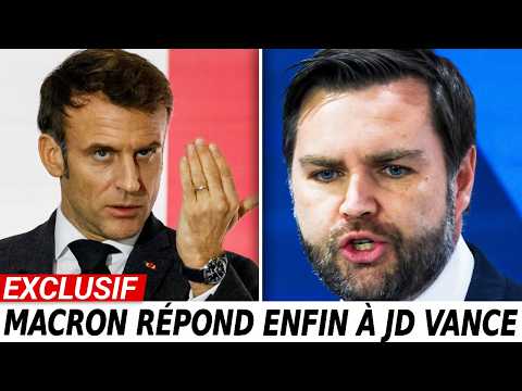 MACRON RIPOSTE : La réponse CINGLANTE à JD Vance qui fait trembler Washington !