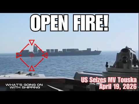 US Opens Fire, Disables & Seizes an Iranian Ship Attempting to Break the Blockade | 19 April 2026