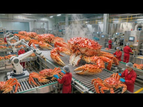 Inside a Modern King Crab Factory: From Deep-Sea Catch to Premium Canned Seafood (Full Process)