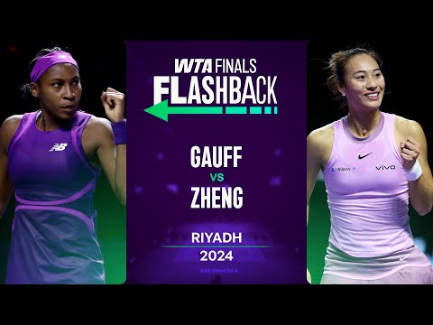 Coco Gauff vs Qinwen Zheng Full Match | WTA Finals 2024 | WTA Highlights