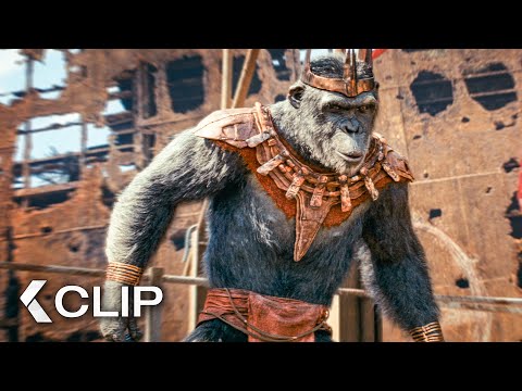 Noa Meets Proximus Caesar - KINGDOM OF THE PLANET OF THE APES Clip (2024)