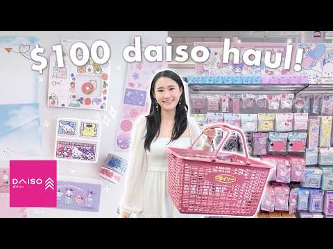 DAISO shop with me + huge haul! 🛍 Sanrio, stationery, and more~