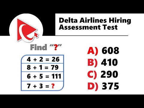 How to Pass DELTA AIRLINES HIRING ASSESSMENT TEST - Questions and Answers with Solutions