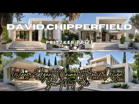 David Chipperfield Pritzker Prize Winner Elegant Minimalist House Design You Must See