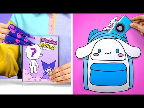 Let's Make Amazing Avatars With Your Favorite Characters || EASY PAPER BLIND BAG DIY!
