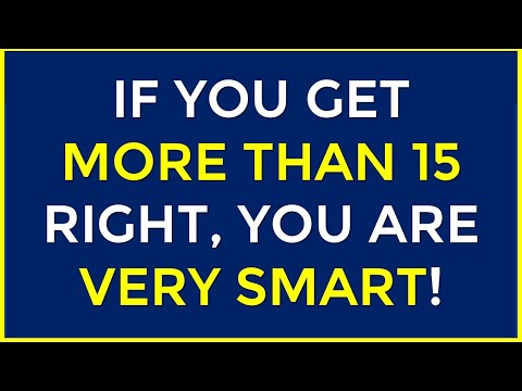 IF YOU GET MORE THAN 15 RIGHT, YOU ARE VERY SMART! #challenge 188