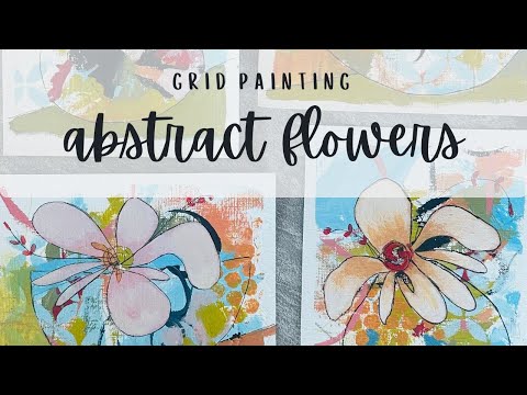 🎨 Abstract Acrylic Grid Painting 🖌️