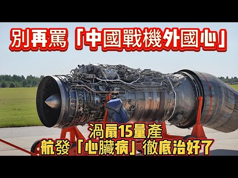 別再罵「中國戰機外國心」！渦扇15量產，航發「心臟病」徹底治好了#渦扇15#航空发动机#歼20#武器装备#军事科普#武器科普#军事装备#战斗机