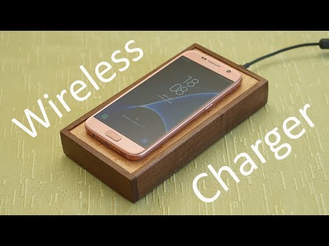 DIY wireless charger for smartphones made of wood