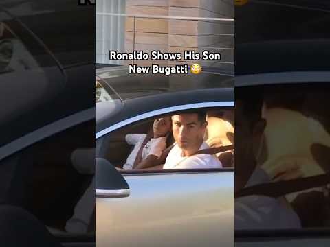 Ronaldo Shows His Son Bugatti Acceleration 😳