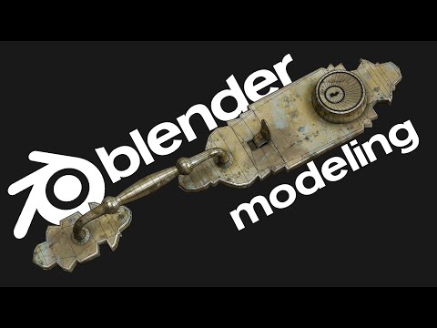 Advanced Model And Texture in Blender - Door Handle