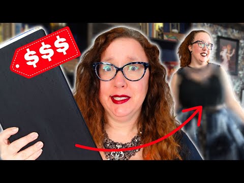 I used my MOST EXPENSIVE Fabric to make a FANCY SPOOKY Dress