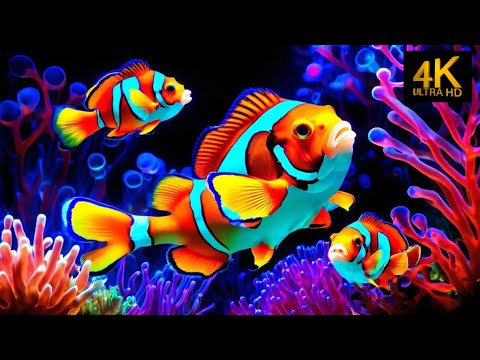 Relaxing 4K Aquarium: Ocean Beauty for Mindful Meditation
