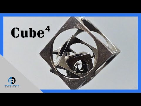 Würfel im Würfel drehen auf einer Drehmaschine // lathe cube in cube turning