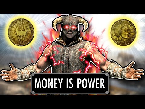 Skyrim But My MONEY Makes Me STRONGER